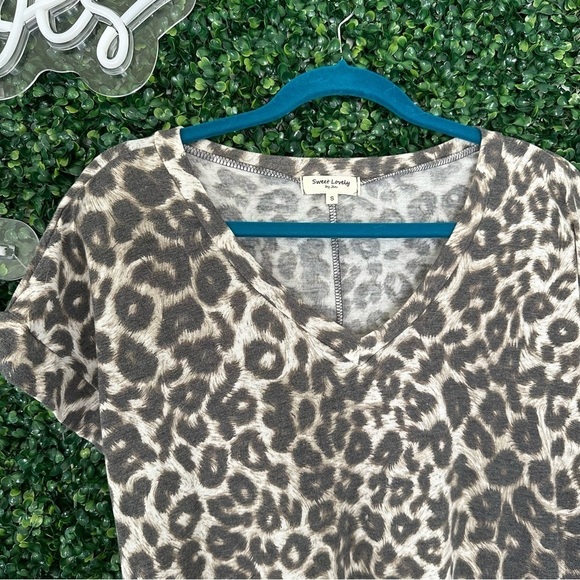 Sweet Love Jen On The Hunt Mocha Brown Leopard Maxi Dress Size S - Picture 7 of 15